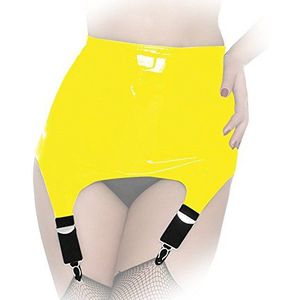 Insistline - Brede Datex jarretelgordel in retro look geel - Gr. XXL, geel