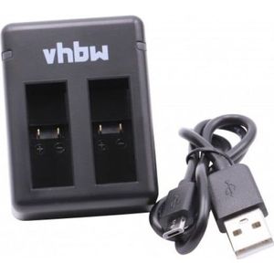 Camera - Duo Acculader - Zwart - Compatibel met GoPro Hero (2018), Hero5, Hero6 en Hero7