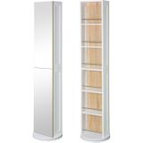 HTI-Line Badregal Badezimmer-Drehregal Leto, Stück 1-tlg., Badschrank mit Spiegel