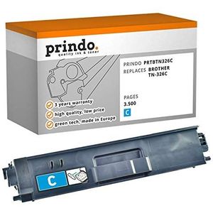 Prindo Brother TN-326C Cyaan Toner voor Brother