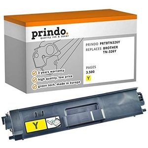 Prindo Brother TN-326Y inktcartridge voor verschillende Brother-printers