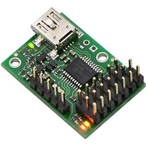 Pololu Micro Maestro 6-kanaals USB Servo Controller I/O-Board 3 besturingsmethoden, 0,25µs impulsoutput resolutie, snelheid van 33 Hz tot 100 Hz