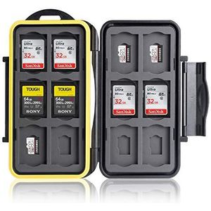 Ares - Geheugenkaart Beschermingshoesje - Opslag en Transport voor 12 SD- en 12 Micro SD-kaarten
