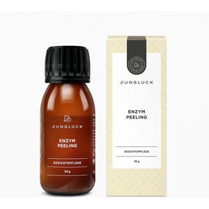 JUNGLÜCK | Enzym Peeling | Mechanische peeling in poedervorm | Verwijdert huidschilfers op milde wijze & egaliseert de teint | 10% vitamine C | 30 g
