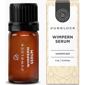 JUNGLÜCK | Wimperserum | Versterkt en verzorgt je wimpers en wenkbrauwen zonder hormonen | Natuurlijke Cafeïne | 4 ml