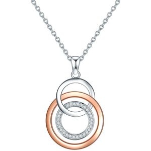 Rafaela - Donata - Halsketting - Zilver/roségoud - Sterling Zilver - 42 cm