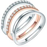 Rafaela - Donata - Ring - Zilver/Roségoud - Bandring - Classics