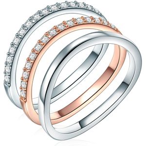 Rafaela - Donata - Bandring - Zilver/Roségoud - Classics - 925 Sterling Zilver