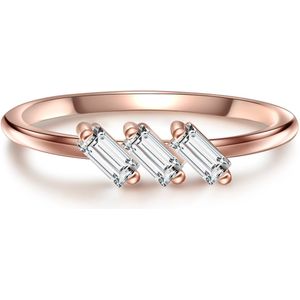 Glanzstücke München - Ring Sterling Silber Bergkristall in Roségold Ringe 1 ct Damen (35.99 € / 1 ct)