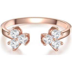 Glanzstücke München - Damesring - 925 Zilver - Zirkonia - Roségold