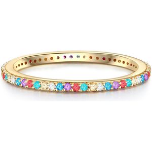Glanzstücke München - Ring Sterling Silber Zirkonia in Gelbgold Ringe 1 ct Damen (50.99 € / 1 ct)