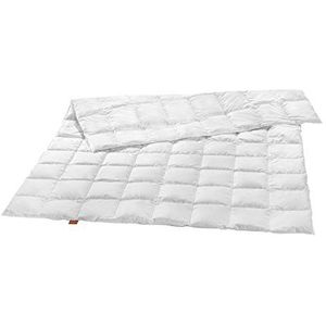 sleepling Donzen Dekbed - licht zomer donsdekbed, 135 x 200 cm, nieuw wit dons (90%) en veren (10%), Gemaakt in EU, Ökotex, Downpass, wit