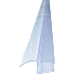 Bagnoxx - Spaltdichtung, Türdichtung, lange Dichtlippe Transparent für 8mm Glasstärke für Glas Duschtür, Duschlippe aus pvc, verstärkte Weichlippe