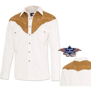 Western Overhemd - BOSTON - Suède Lederlook - Heren