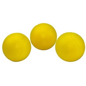 alldoro 3 stuks XXL Soft Ball Ø 7 cm geschikt voor grote badminton- en tennisrackets, reserveballen om te spelen op strand en outdoor spelen 60051