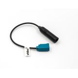 Fakra Z (v) - DIN (v) auto antenne adapter kabel - RG174 - 50 Ohm / zwart - 0,15 meter