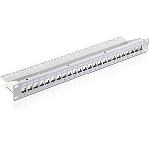 Purelink Premium - Leeg Keystone Patch Panel - Grijs, RAL 7035 - 1U - 48,3 cm (19"), Server accessoires, Grijs
