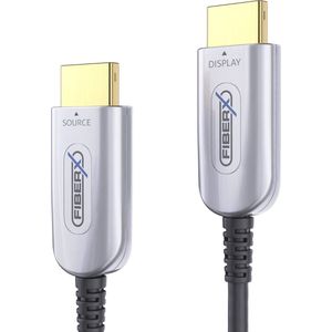 FiberX FX-I350-020, 20 m, HDMI Type A (Standaard), HDMI Type A (Standaard), 18 Gbit/s, Zwart, Zilver