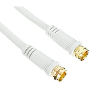Sonero SAT-kabel, klasse A, F-stekker/F-stekker, 2,00m, wit