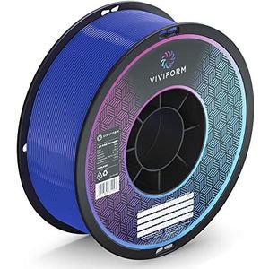 Viviform PLA+ filament voor 3D-printers, 1 kg rol, diameter: 1,75 mm +/- 0,03 mm, blauw