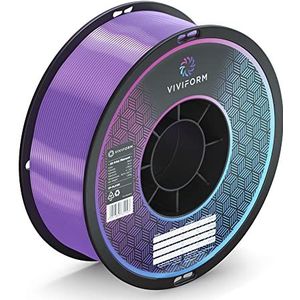 Viviform Silk PLA-filament voor 3D-printer, rol 1 kg, diameter 1,75 mm +/- 0,03 mm, violet