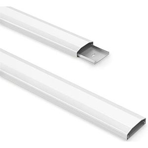 PureMounts® Kabelgoot van kunststof met 1 x 40 cm 3M-plakband als accessoires, 0,50 m, wit
