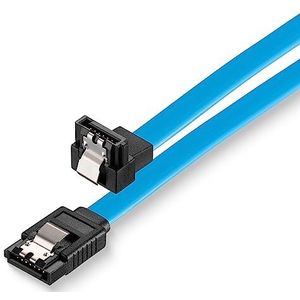 Sonero® SATA III datakabel 6Gb/s, 0,30m, gebogen, blauw