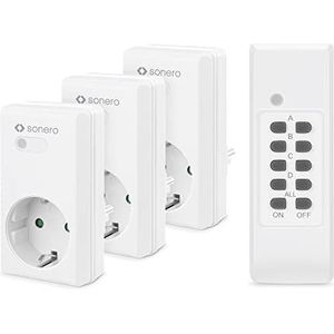 SONERO Funksteckdosen-Set S-RCS203, Indoor