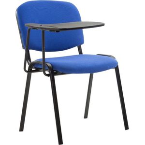 CLP Ken Bezoekersstoel - Met klaptafel - Stof blauw