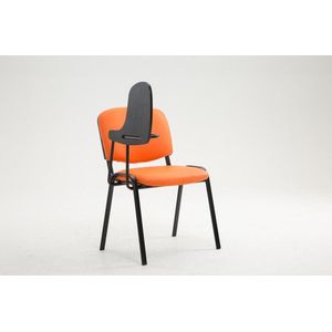 CLP Ken Bezoekersstoel - Met klaptafel - Kunstleer oranje
