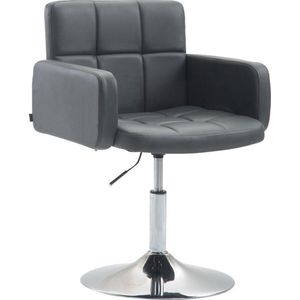 CLP Los Angeles Loungestoel - Fauteuil - Kunstleer - grijs