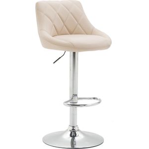 Barhocker Lazio Kunstleder creme chrom