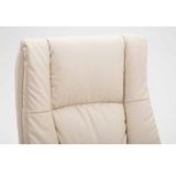 CLP Bureaustoel XL Sparta Kunstleer creme - beige Polyester 192341104
