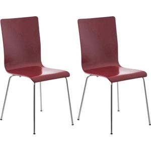 CLP Set van 2 bezoekersstoel Pepe rood - 152676605