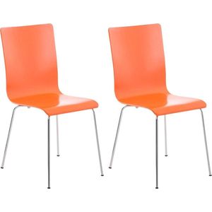 CLP Set van 2 bezoekersstoel Pepe oranje - 152677009