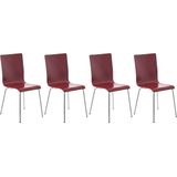 CLP Set van 4 Pepe bezoekersstoelen rood - 152677805