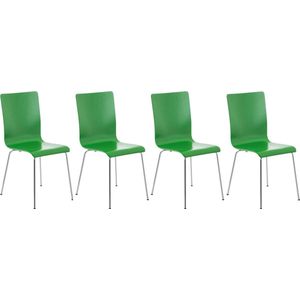 CLP Set van 4 Pepe bezoekersstoelen groen - 152678134