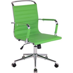 CLP Barton Bureaustoel - Ergonomisch - Met armleuningen - Kunstleer - groen Kunstleer