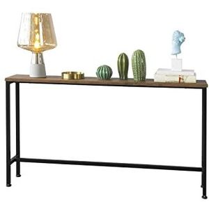 SoBuy - FSB19-N - Consoletafel - Natuur/Zwart - MDF en Metaal