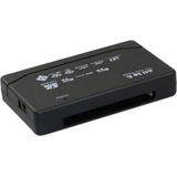 USB - Cardreader All-in-One - Zwart - USB-A - 6 Kaartsleuven - USB2.0