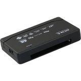 USB - Cardreader All-in-One - Zwart - USB-A - 6 Kaartsleuven - USB2.0