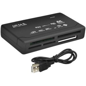 USB Cardreader all-in-one met USB-A connector en 6 kaartsleuven - USB2.0