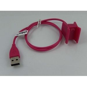 USB Oplaadkabel voor Fitbit Alta HR - Met reset functie - 0,6 meter - Roze