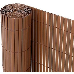 Ribelli® PVC privacyscherm - Zichtbrekend hek - Windbescherming voor balkons, kleur:bruine, lengte:5 meter, hoogte:90 cm
