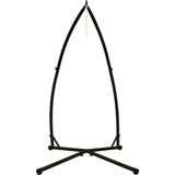 Hängesesselgestell 208 cm Schwarz aus Metall