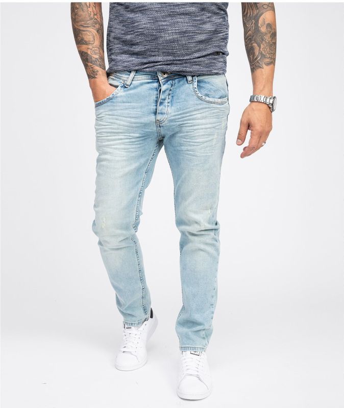 Rock Creek Regular-fit-Jeans Herren Jeans Regular Fit Hellblau RC-2109