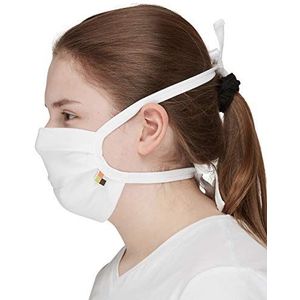 loud + proud Unisex 5 maandverband mond- en neusmaskers, wit, One size