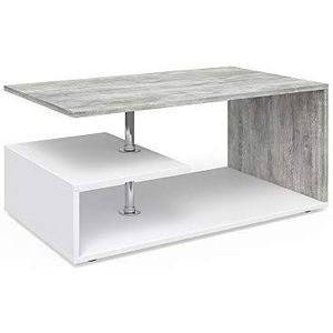 Vicco Salontafel Guillermo, Beton/Wit, 91 x 41 cm