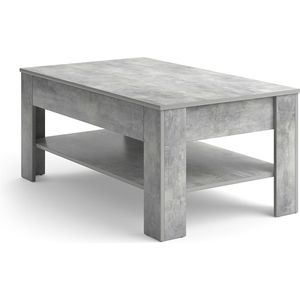 Vicco Couchtisch mit Schublade Beistelltisch Kaffeetisch 92,2 x 65 cm  Beton