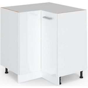 Vicco - R-Line - Hoekkast - Wit - Hoogglans - 75.6 cm zonder werkblad